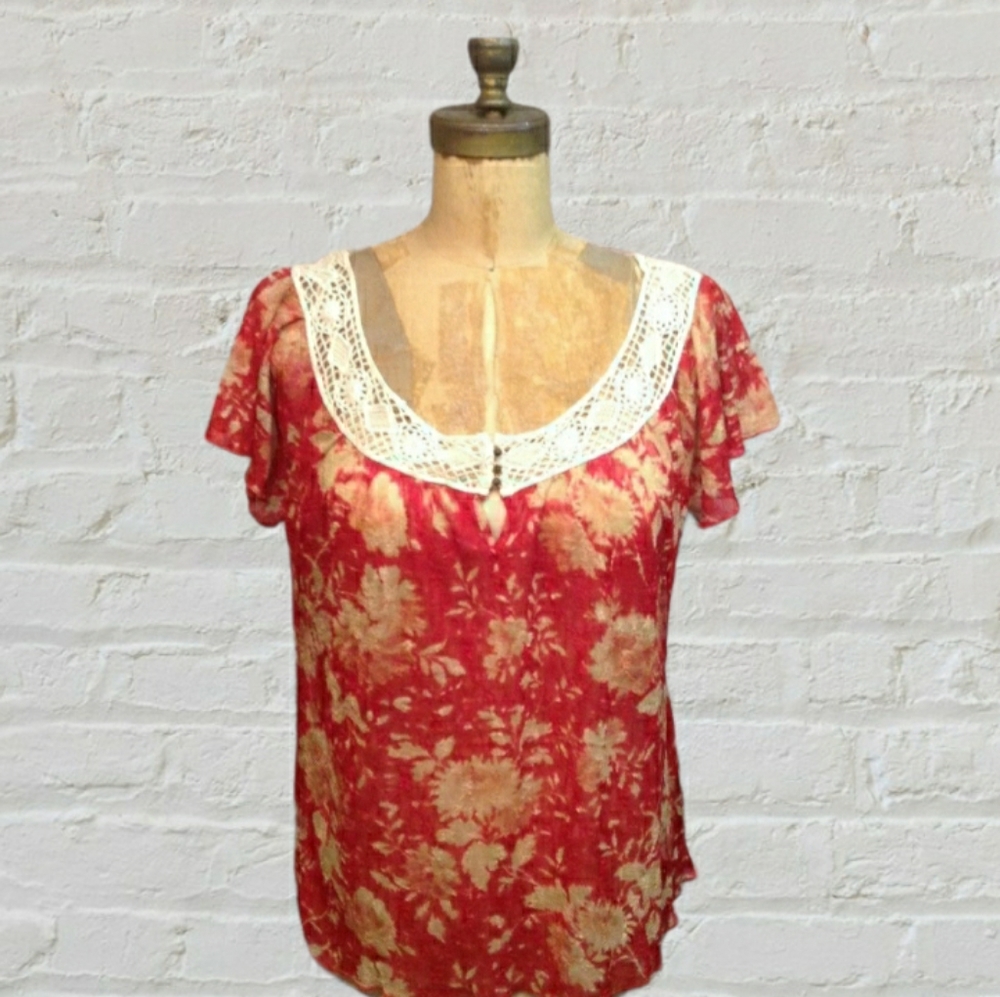 Denim & Supply Gauze Top